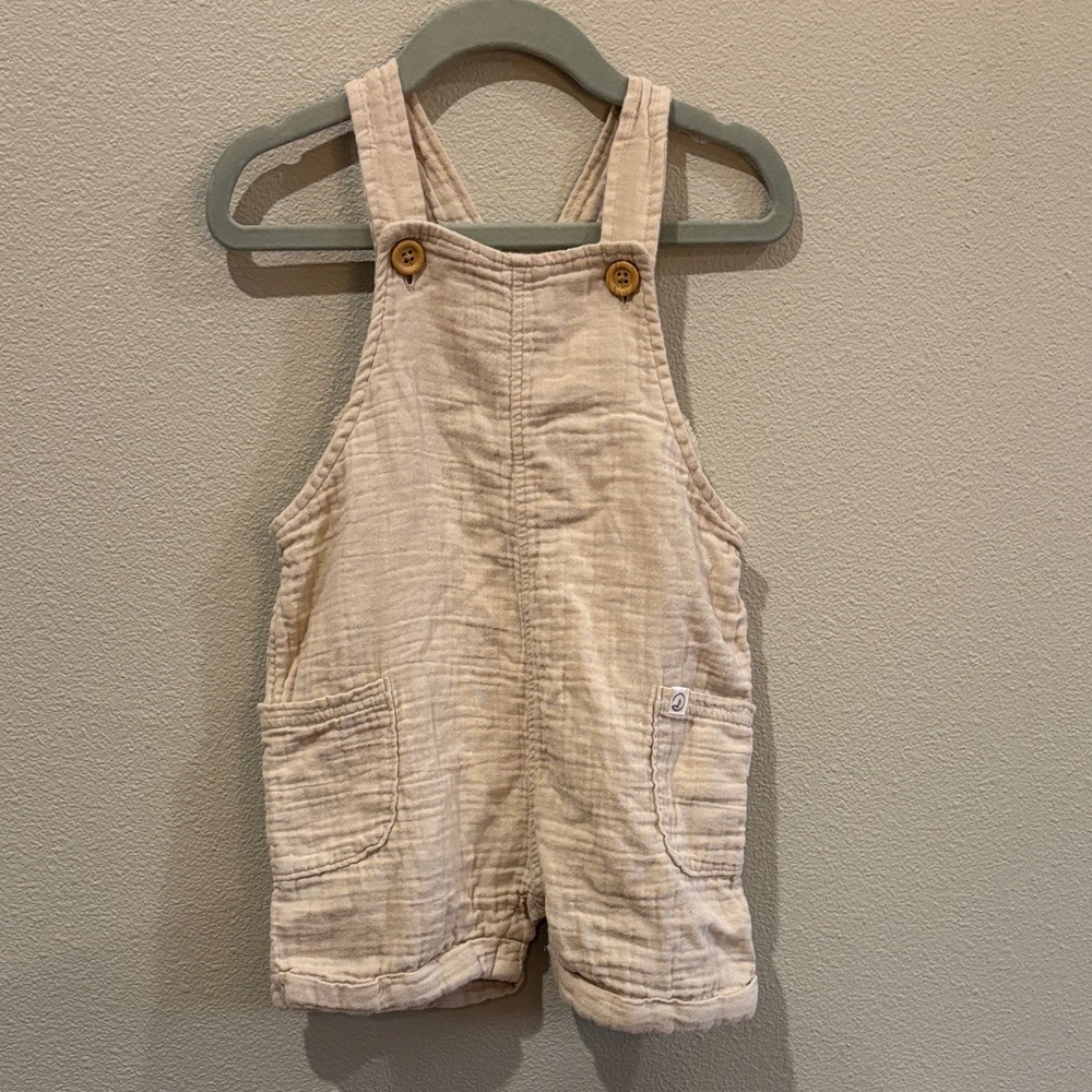 Adorable Kids Tan Overalls
